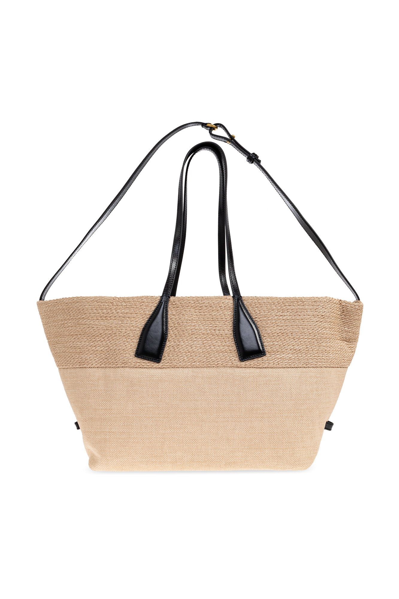 トートバッグ Track Shopper Bag - Balmain - Raffia - Neutral Track raffia tote bag - Women | BALMAIN